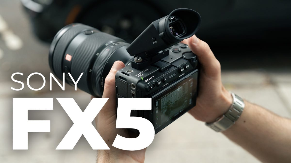 Tổng quan máy quay Sony FX5 với ống kính gắn kèm