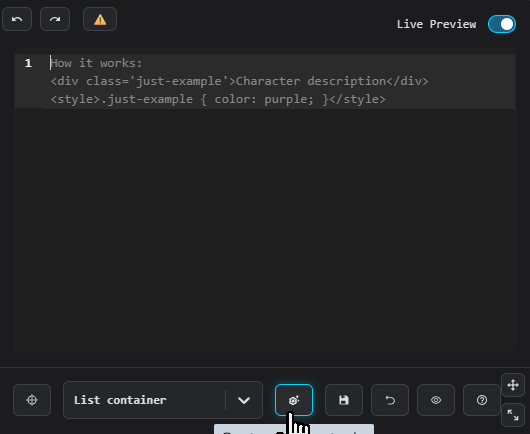 Customization tools Customization tools