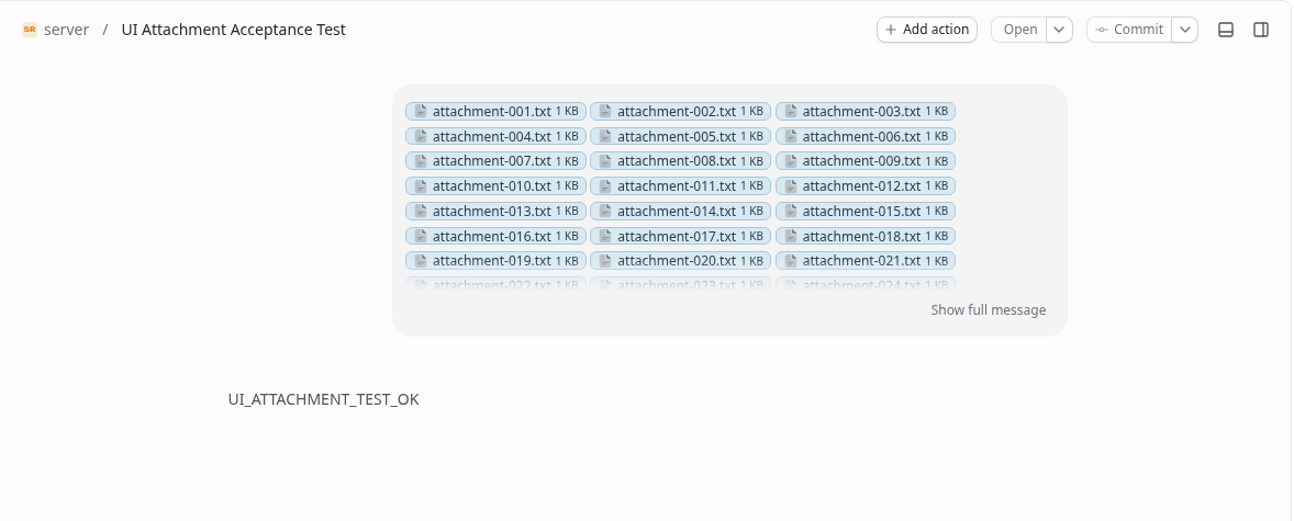 Successful send and Codex response