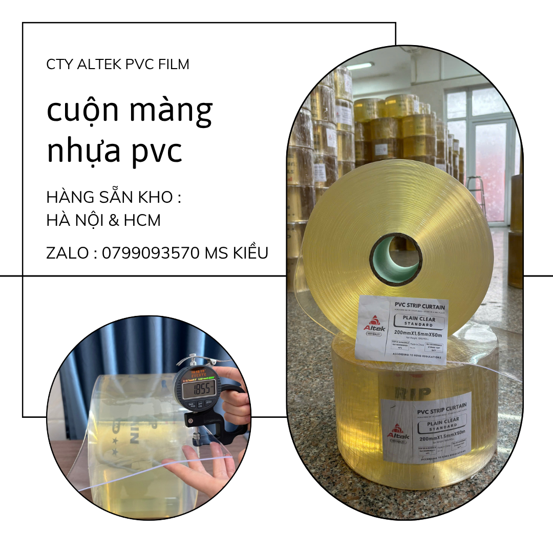 Cuộn màng nhựa pvc khổ nhỏ Altek - giá rẻ tốt tại Tây Ninh