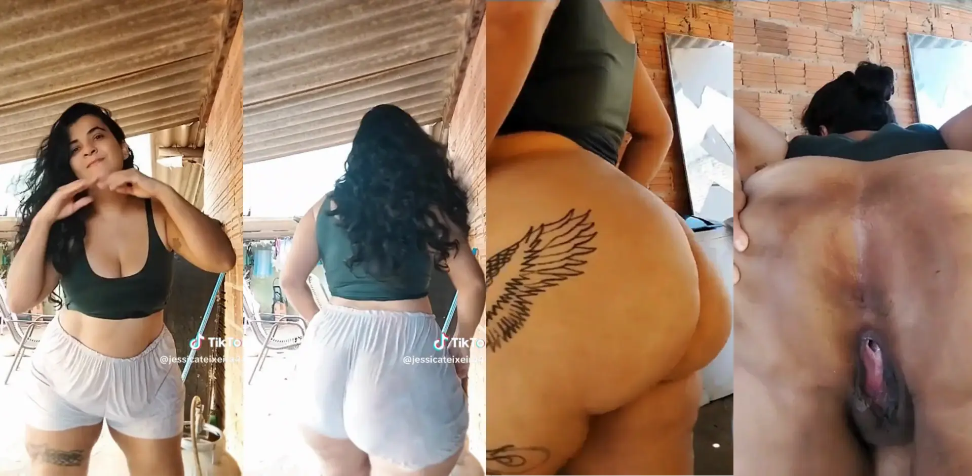 Gordinha que faz dancinha no tiktok vaza arregaçando o cuzão