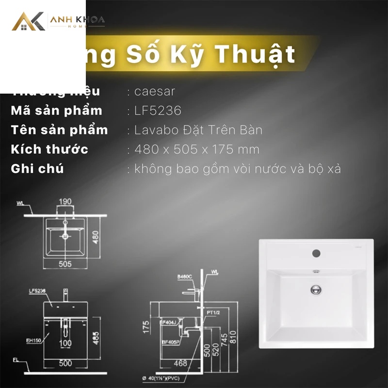 ban ve ky thuat chau rua caesar lf5236