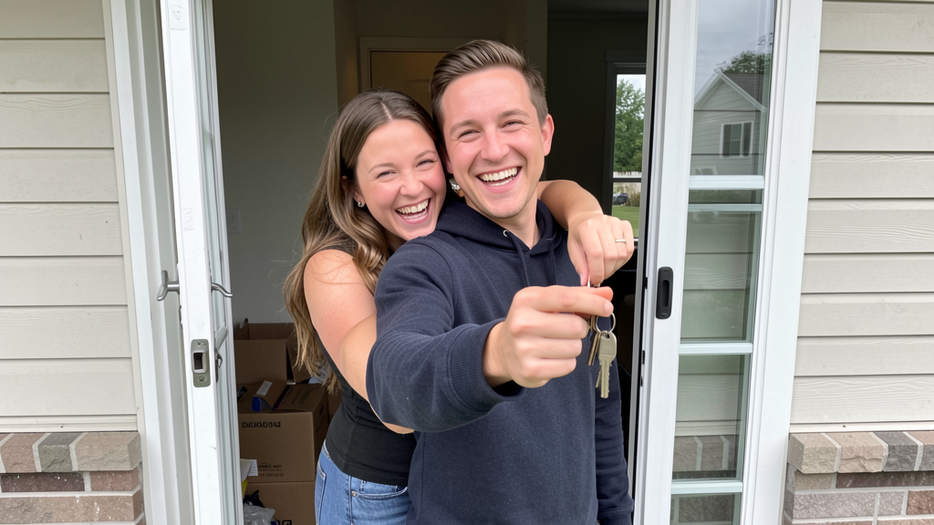 Authentic public realtor closing-day moment