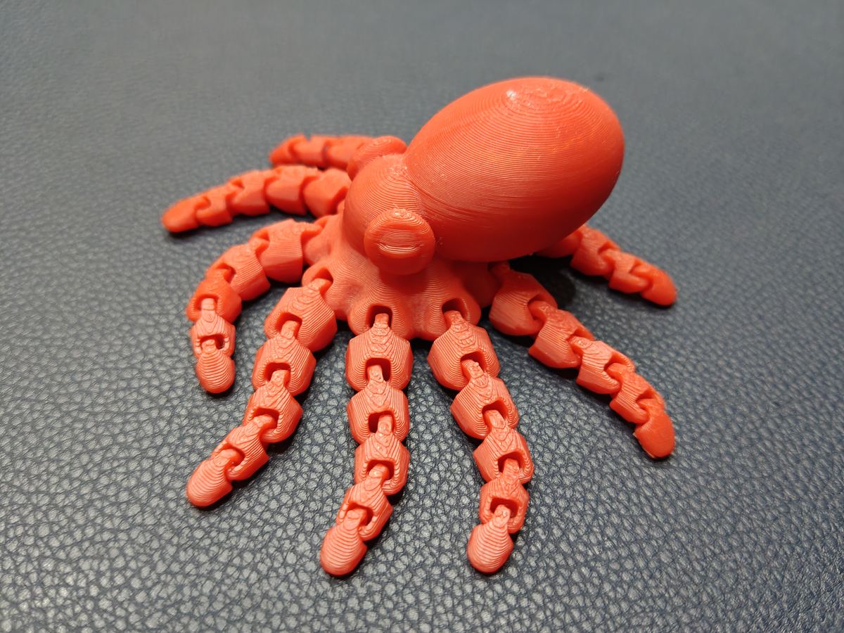 Pulpo cabezón articulado — imagen 2 de impresión 3D