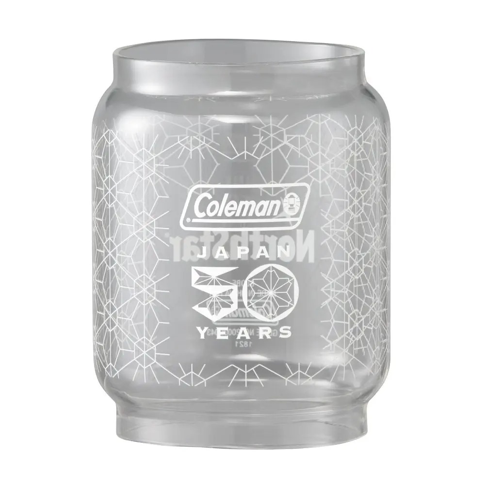 Coleman 50 Limited North Star 週年圖樣玻璃燈罩細節
