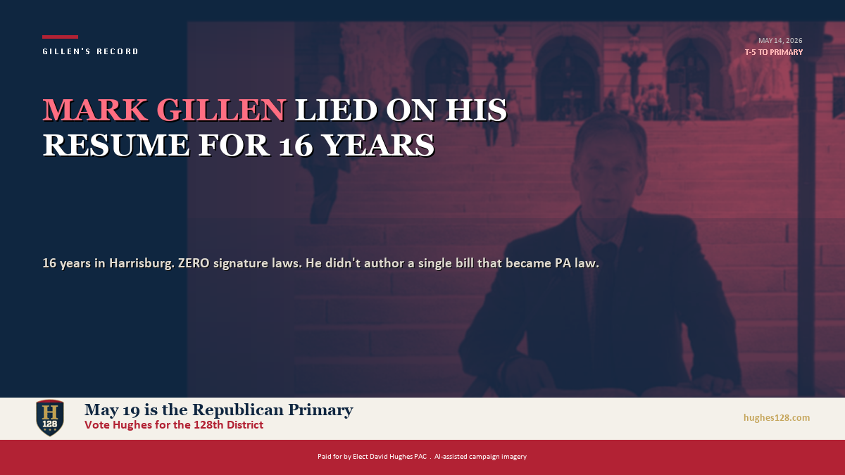 MARK GILLEN LIED ON HIS RESUME FOR 16 YEARS
