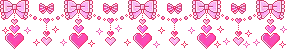 bow garland with dangling hearts bow garland with dangling hearts
