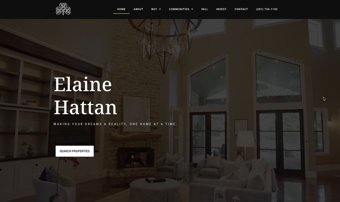 Elaine Hattan Real Estate Website