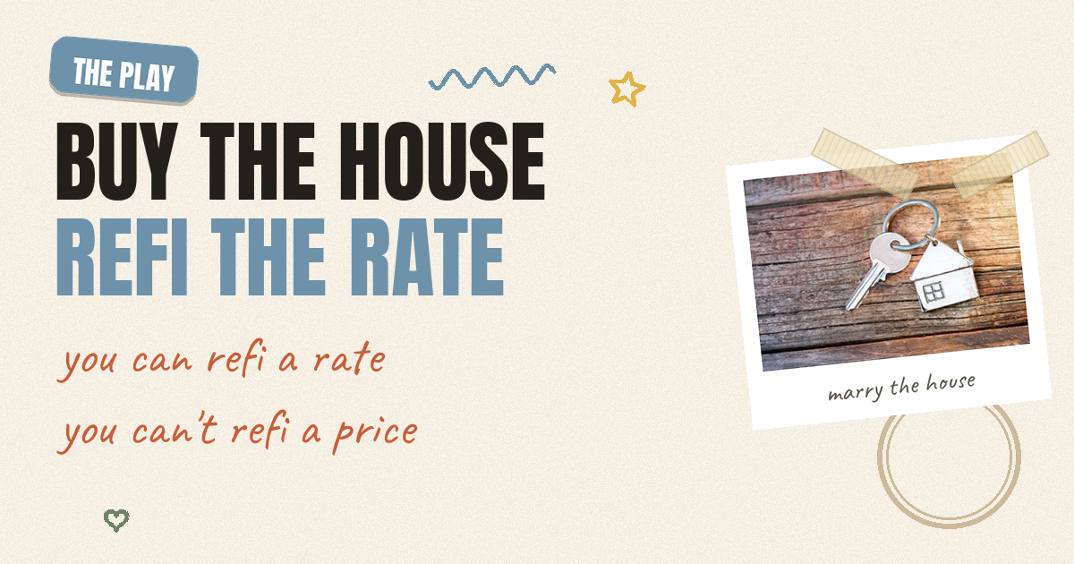 Buy the house, refi the rate