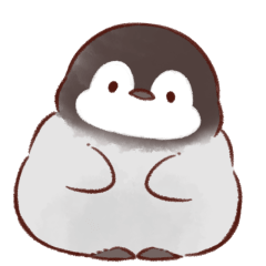 a cartoony penguin chick