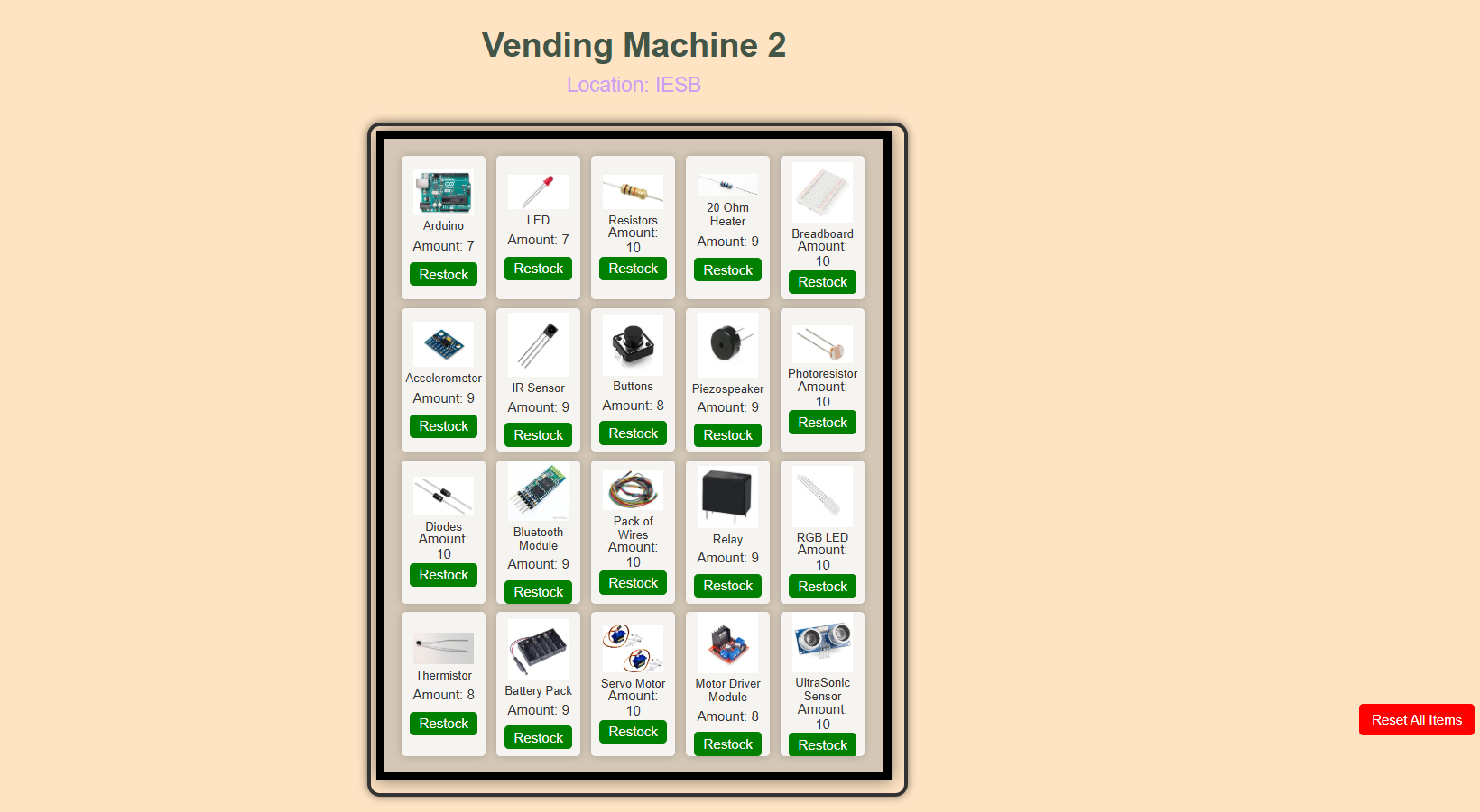 Vending Machine 2 - Manufactuerer