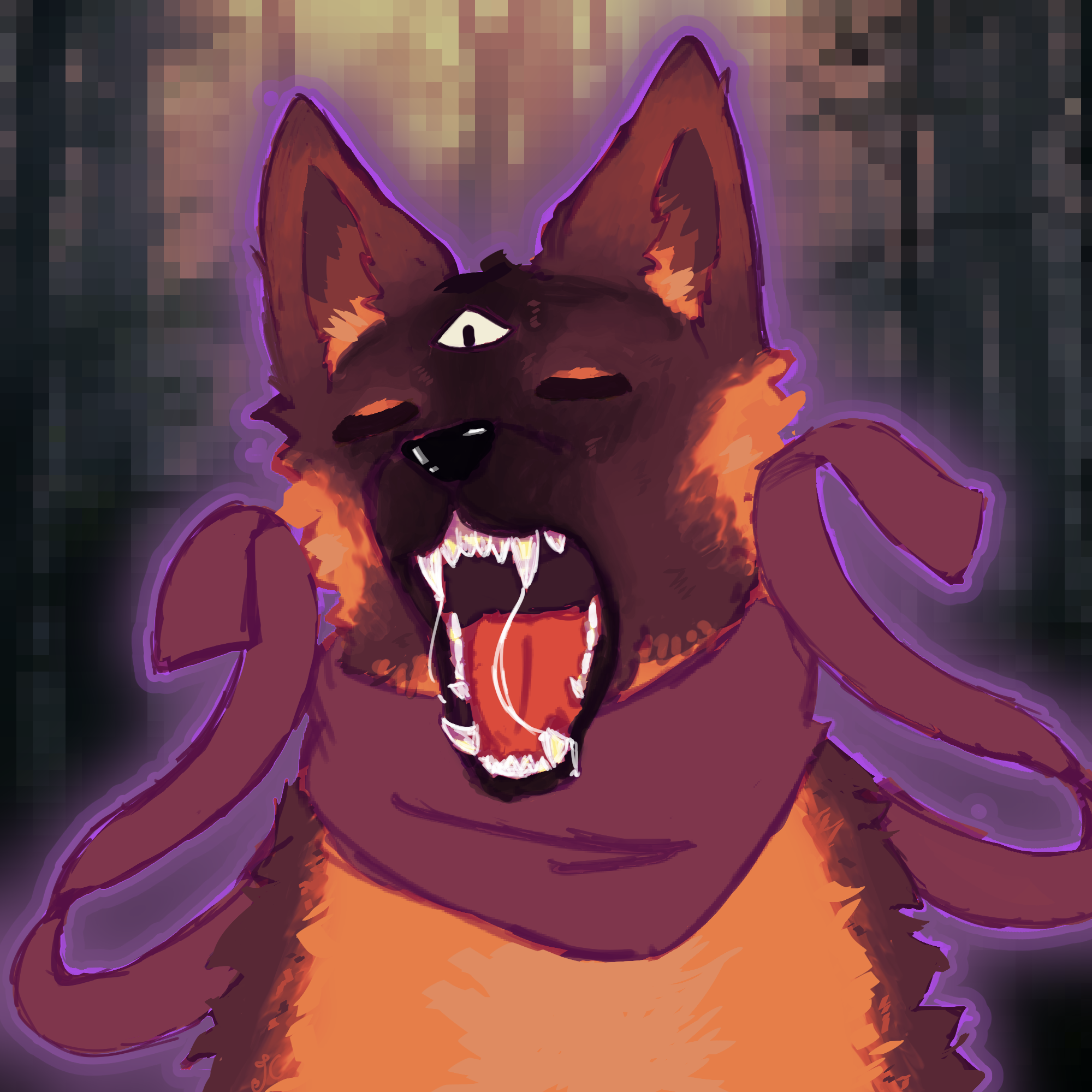 Fully rendered d o g