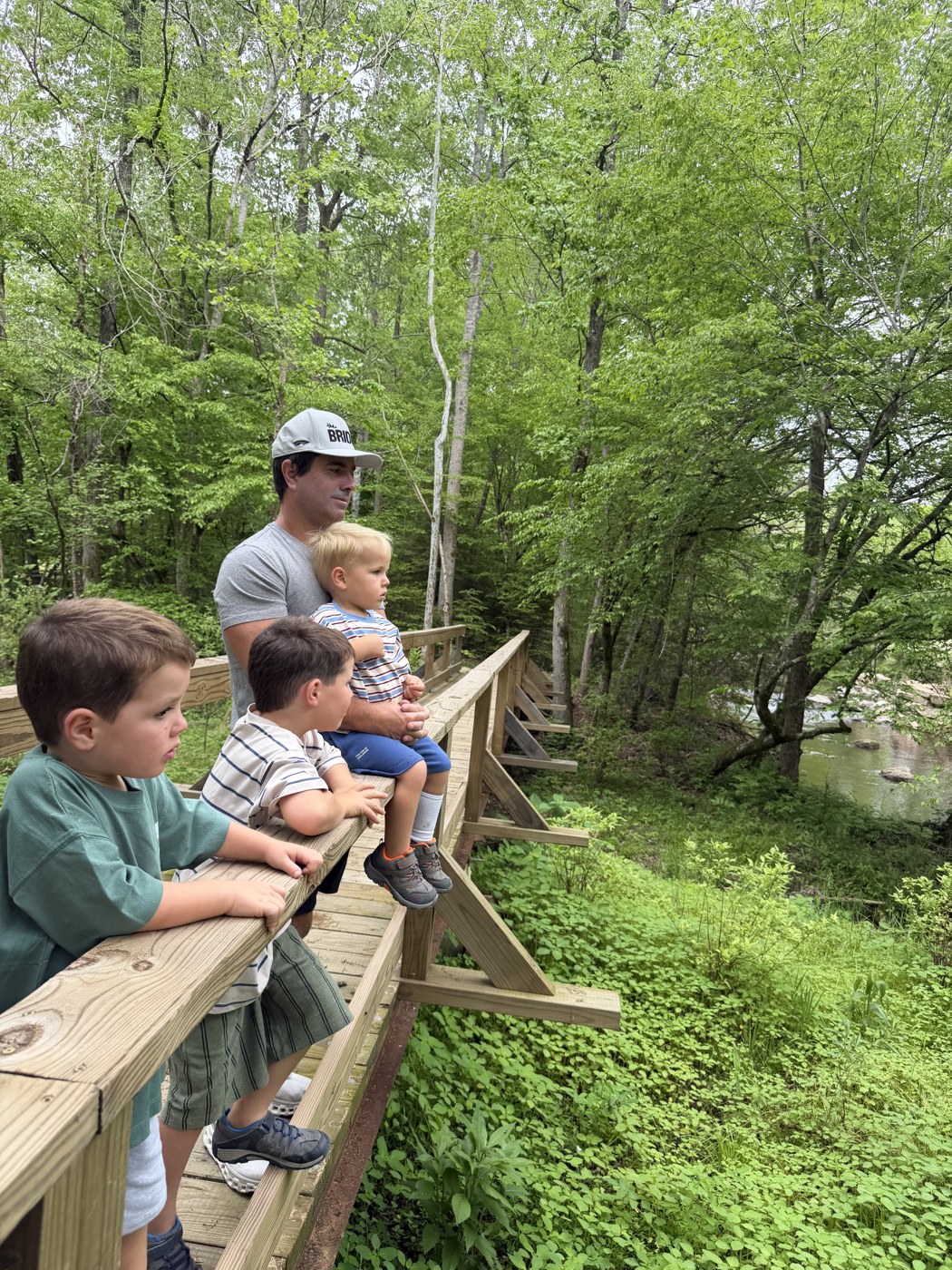 Jeremy Ricks and his three boys