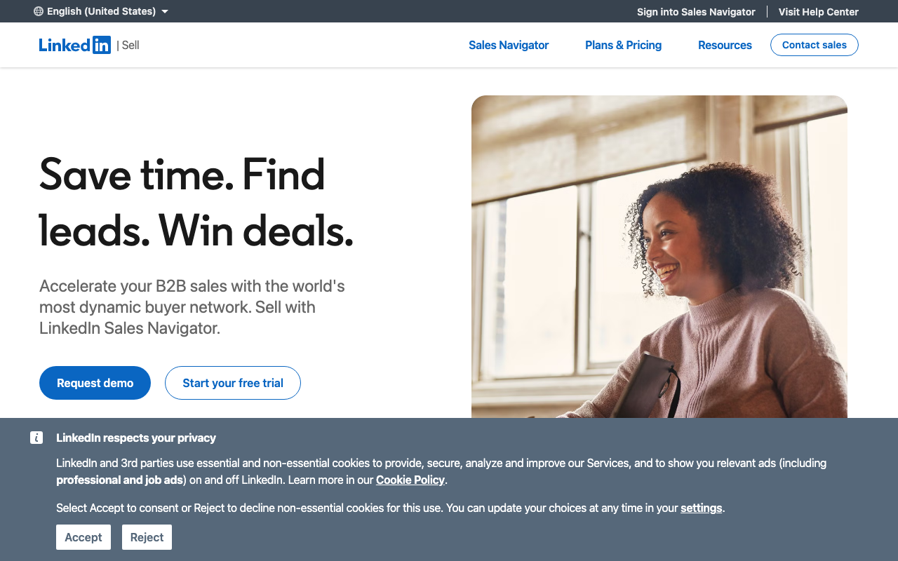 LinkedIn Sales Navigator - save time, find leads, win deals