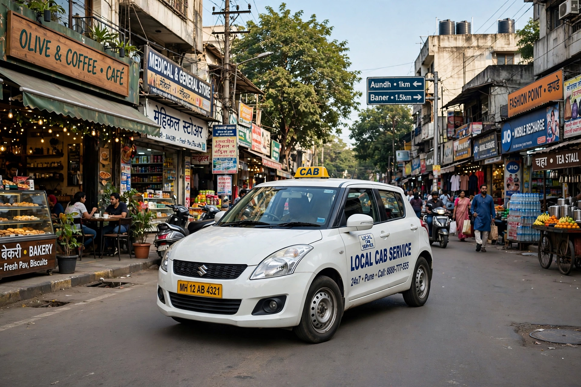 Best chauffeur driven car rental in Pune — clean well maintained vehicle