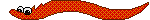 dark red worm