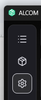 ALCOM settings icon
