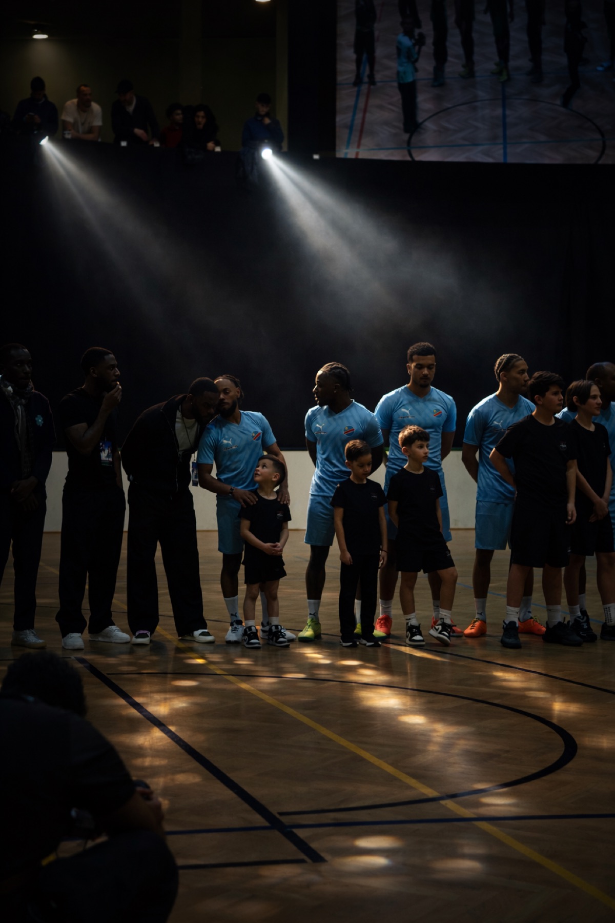 Vienna World Cup Event Content mit Publikum und Team