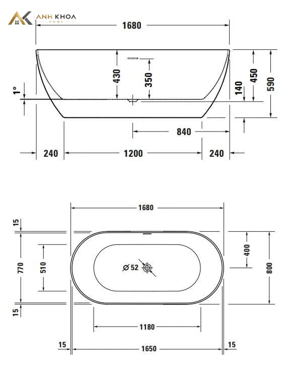 ban ve ky thuat bon tam duravit 700561000000000