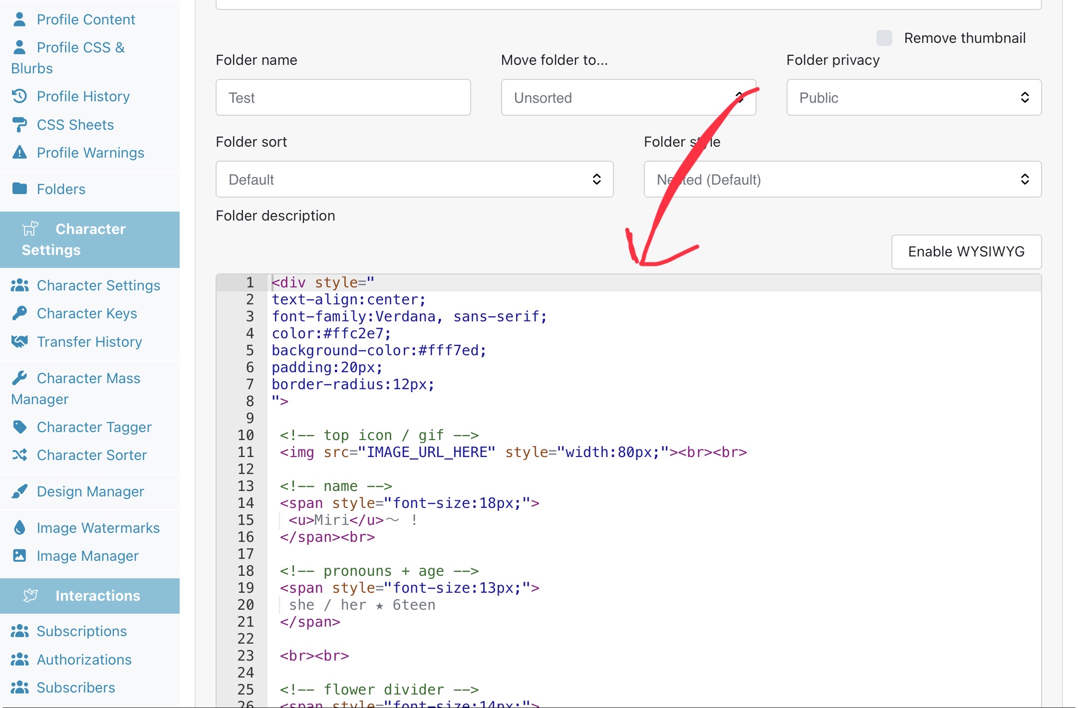 Coding Guidance on Toyhouse
