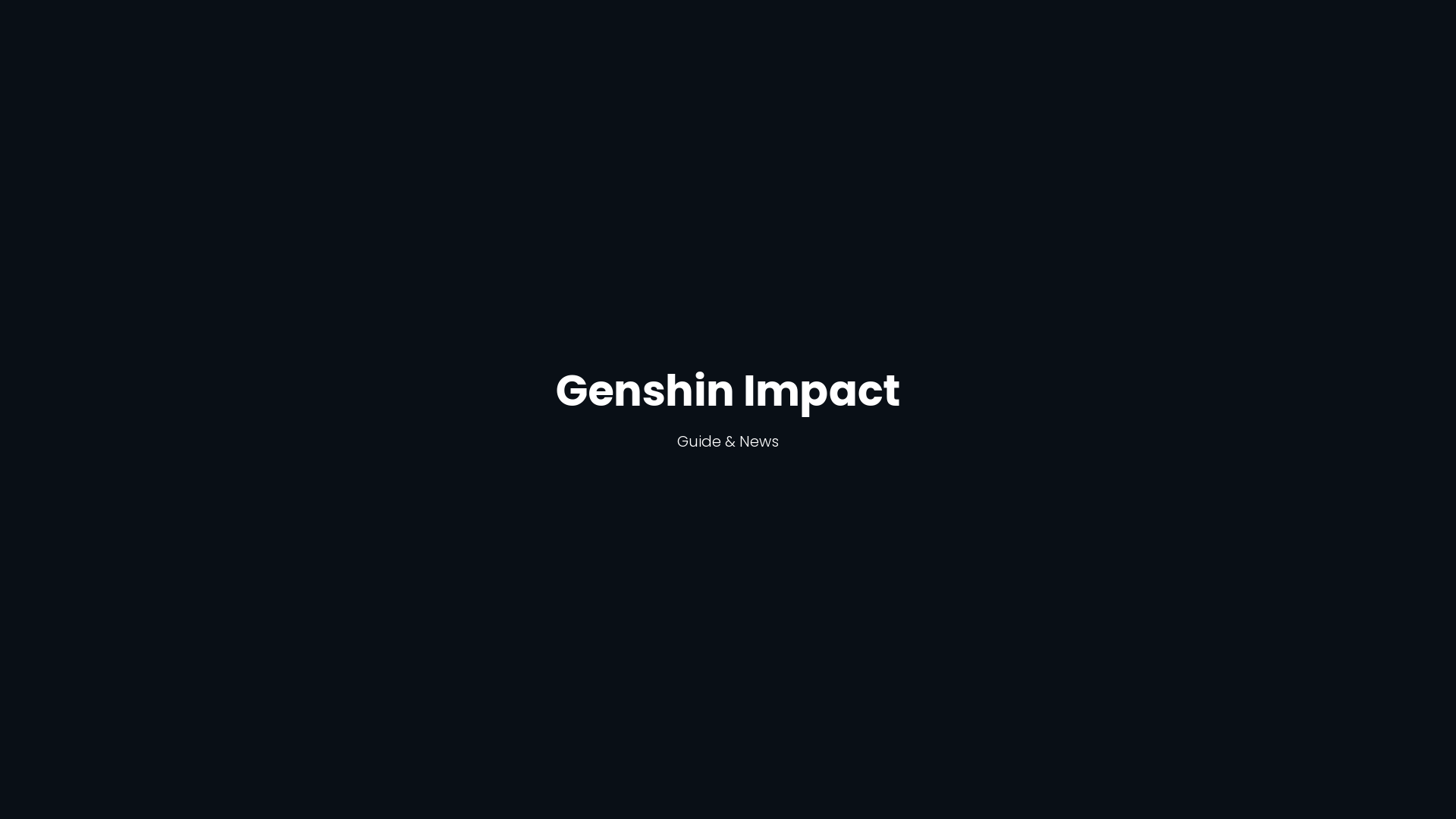 Genshin Impact Guide Screenshot