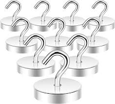 Neosmuk Magnetic Hooks, 100lb+ heavy duty, 4-pack (Gold)