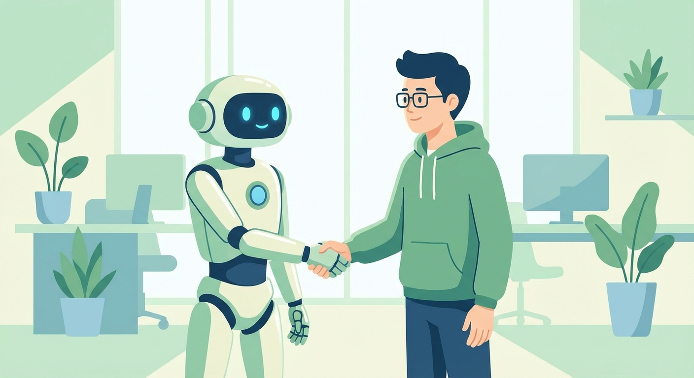 AI 파트너십 일러스트