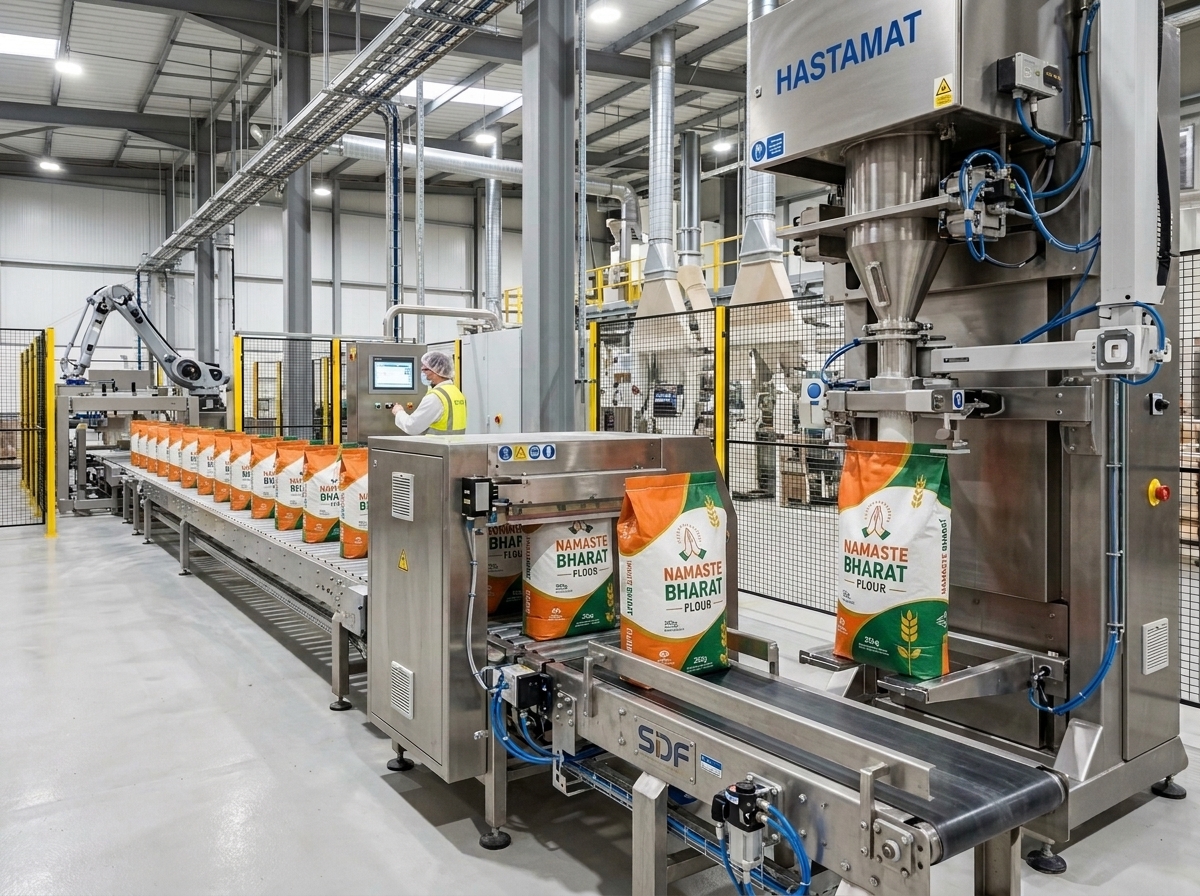 Automated touchless packaging plant