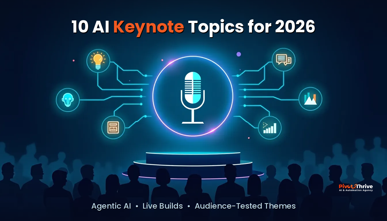 ai keynote topics — Pivot 2 Thrive