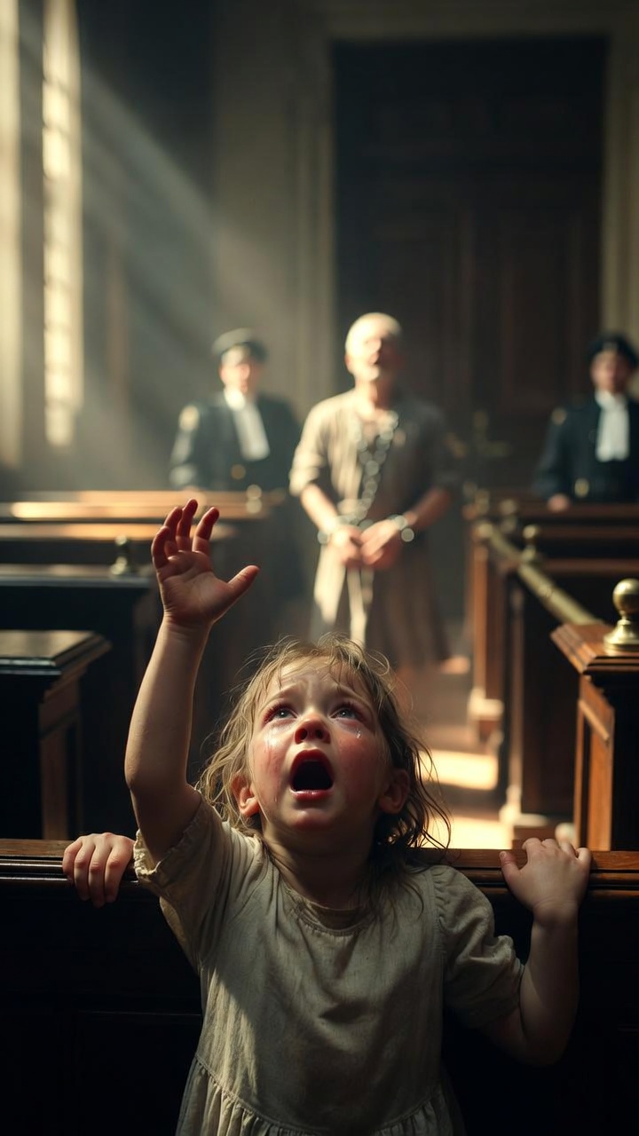 The Little Girl’s Fingers Trembled as She Asked the Judge to Save Her Father