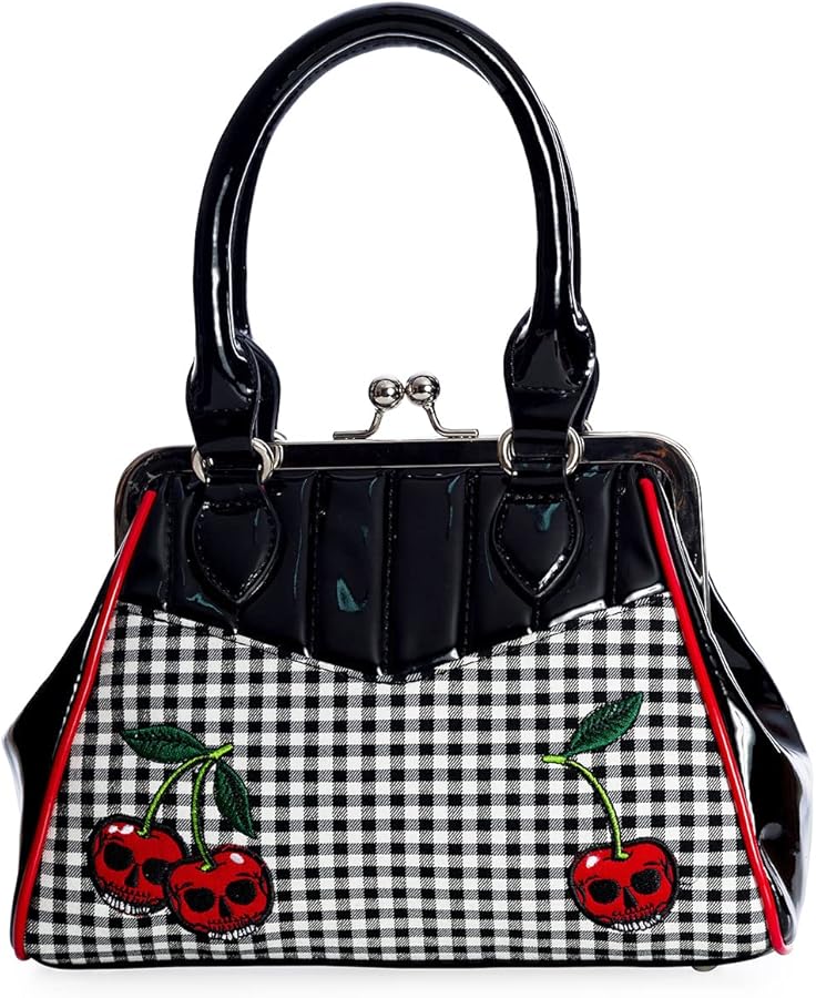 Vintage gothic cherry hanmdbag