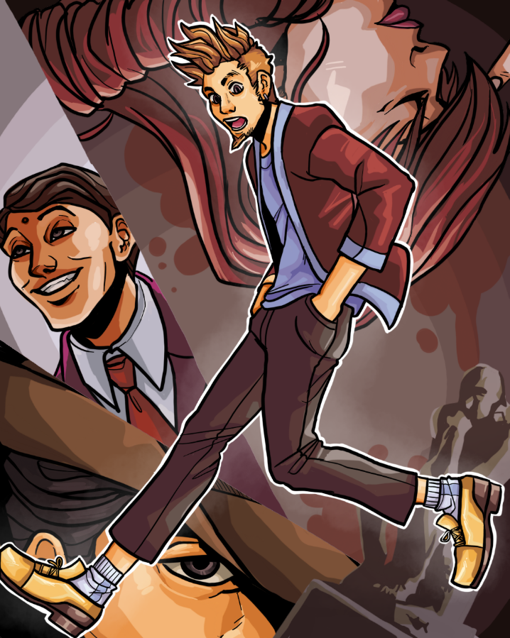 The cover art for the First Turnabout, featuring Larry Butz in the forefront
