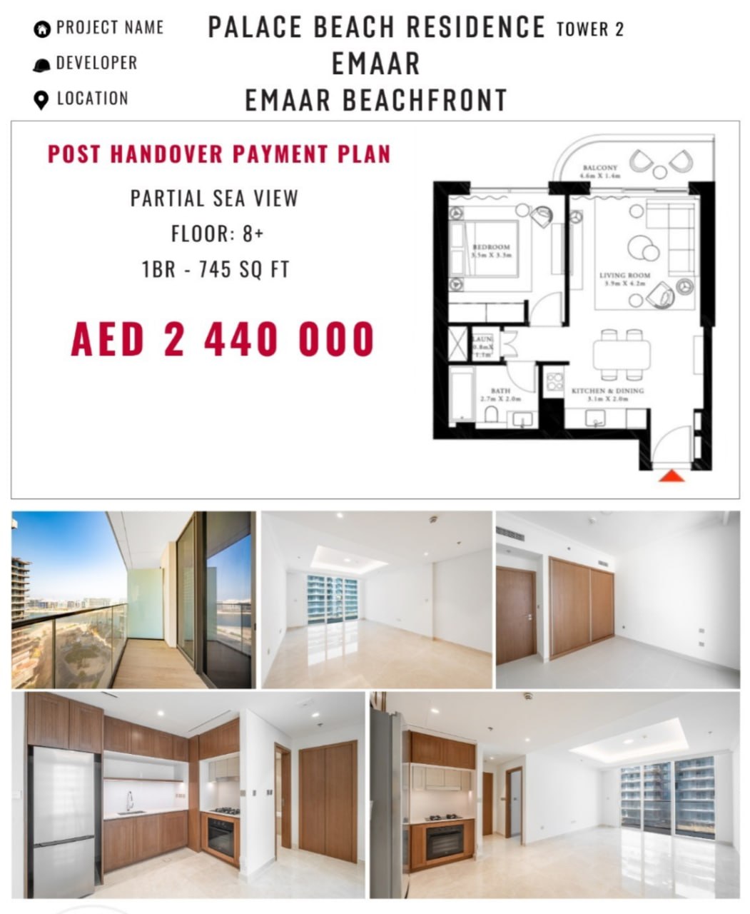 Palace Beach Residence Tower 2