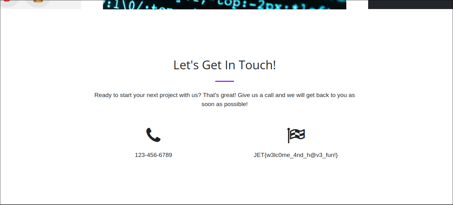 Landing page