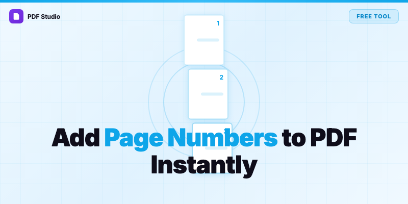Come Aggiungere Numeri di Pagina ai PDF — Gratis e Immediato