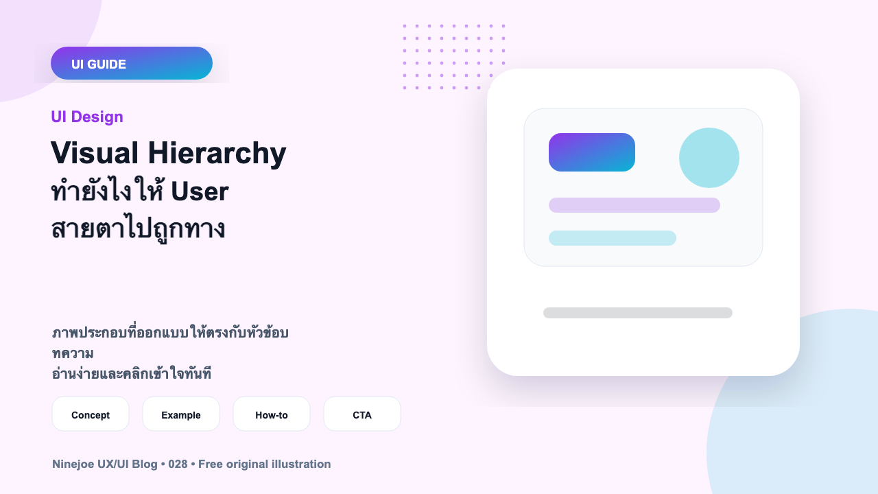 Visual Hierarchy ทำยังไงให้ User สายตาไปถูกทาง