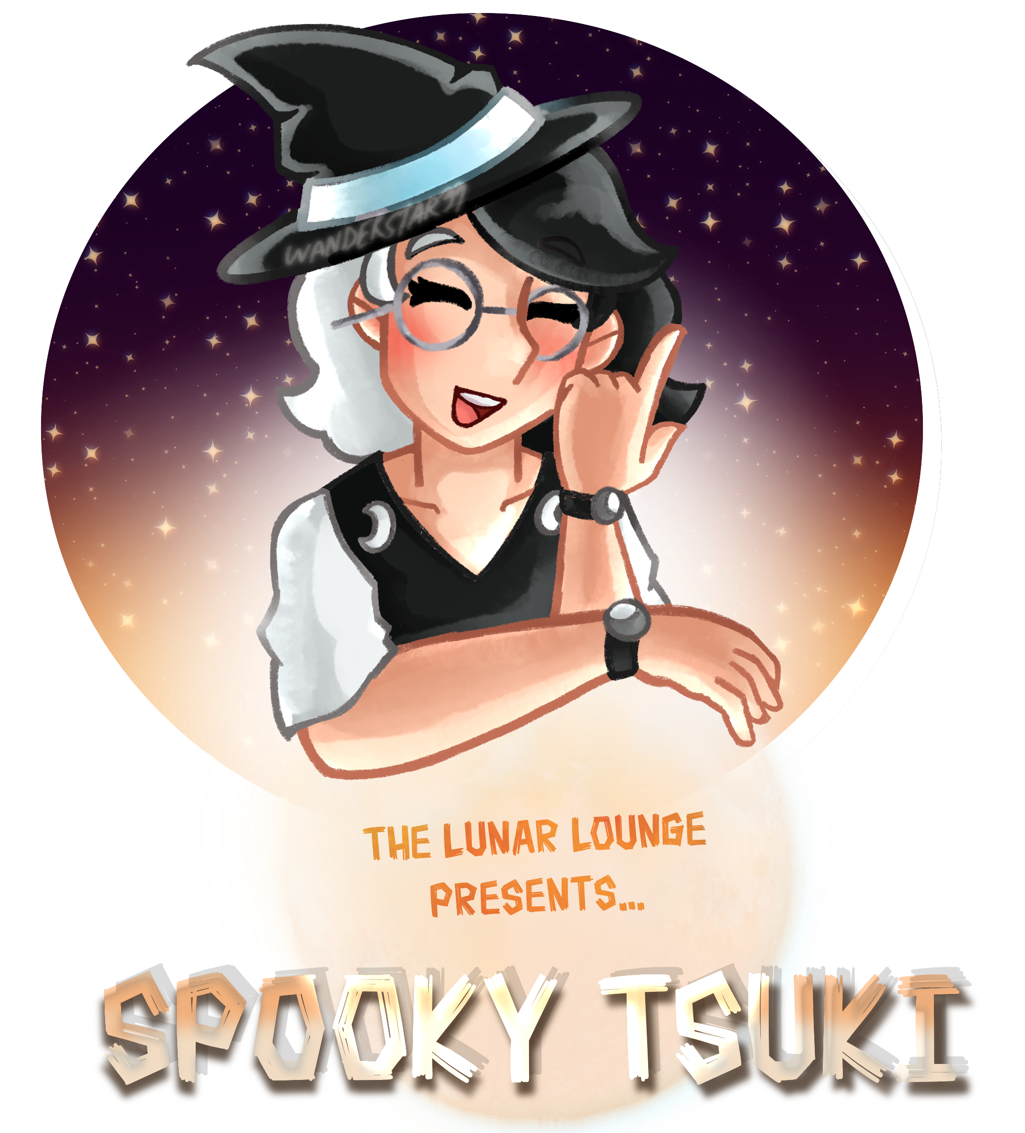 Promotional artwork for TLL's event, Spooky Tsuki