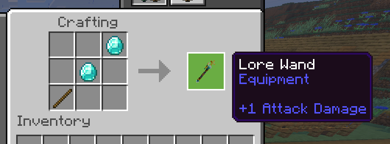Lore Wand crafting recipe