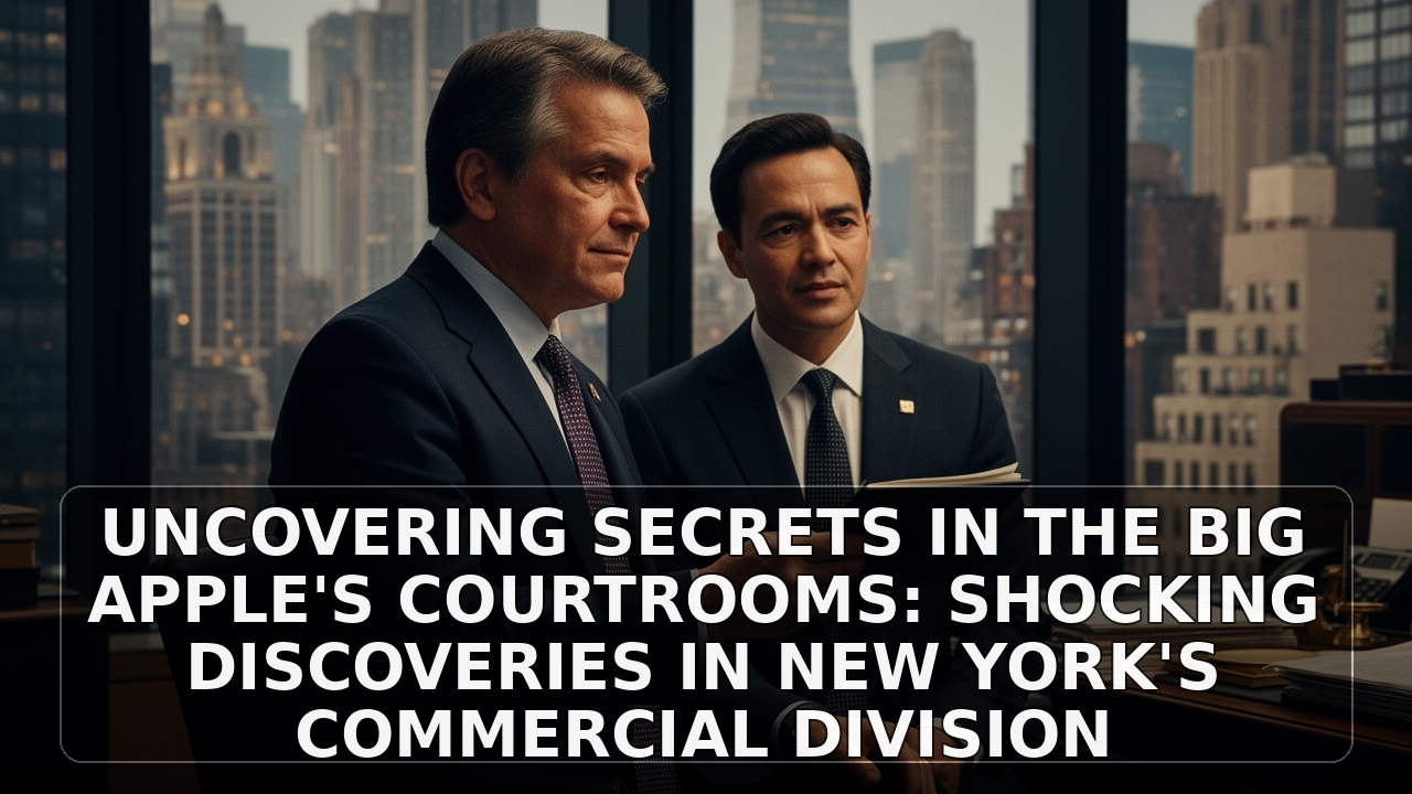 Uncovering Secrets in the Big Apple's Courtrooms: Shocking Discoveries in New York's Commercial Division