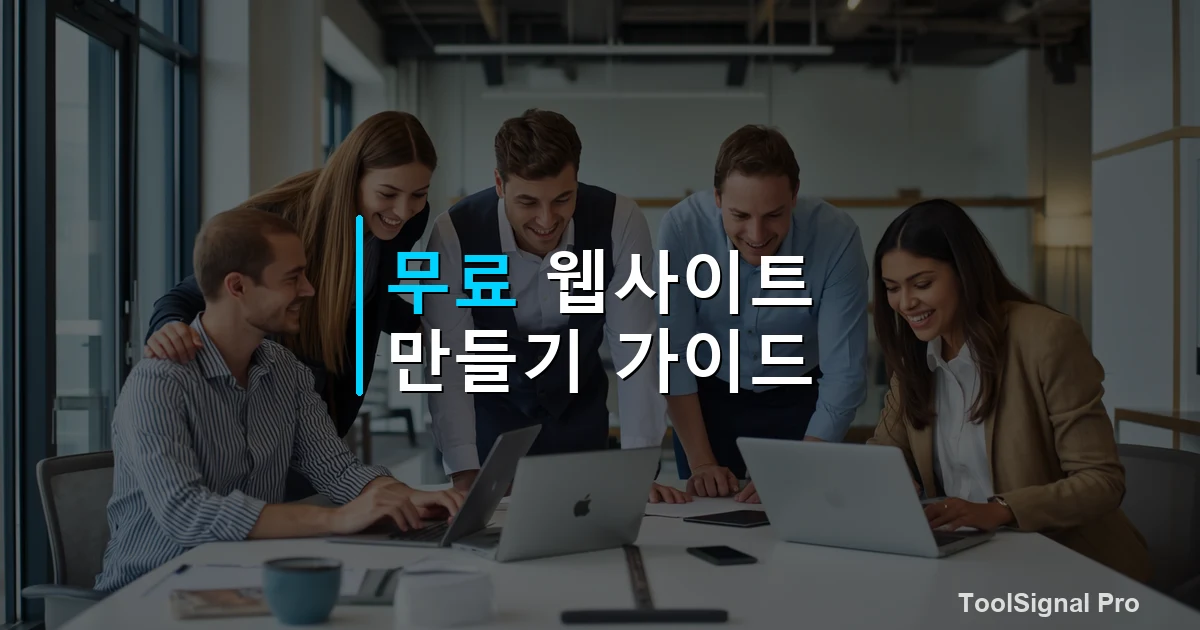 무료 웹사이트 만들기 비교 가이드 — 비교 썸네일
