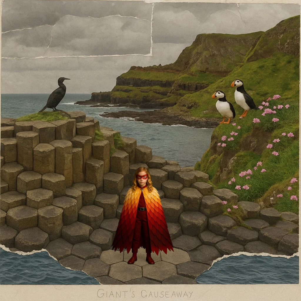 Giant’s Causeway - Grand Causeway plateau and Amphitheatre cliffs