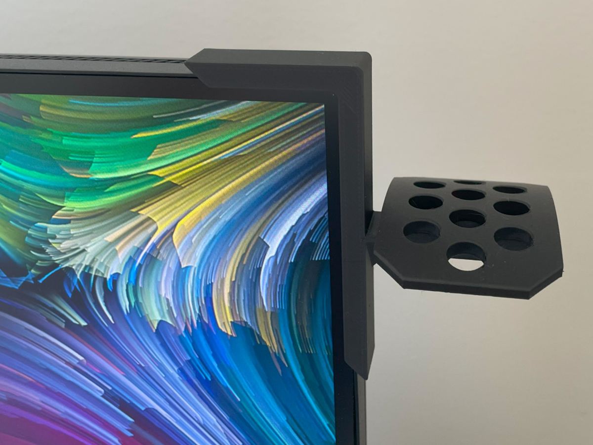 Soporte de auriculares para monitor — imagen 3 de impresión 3D