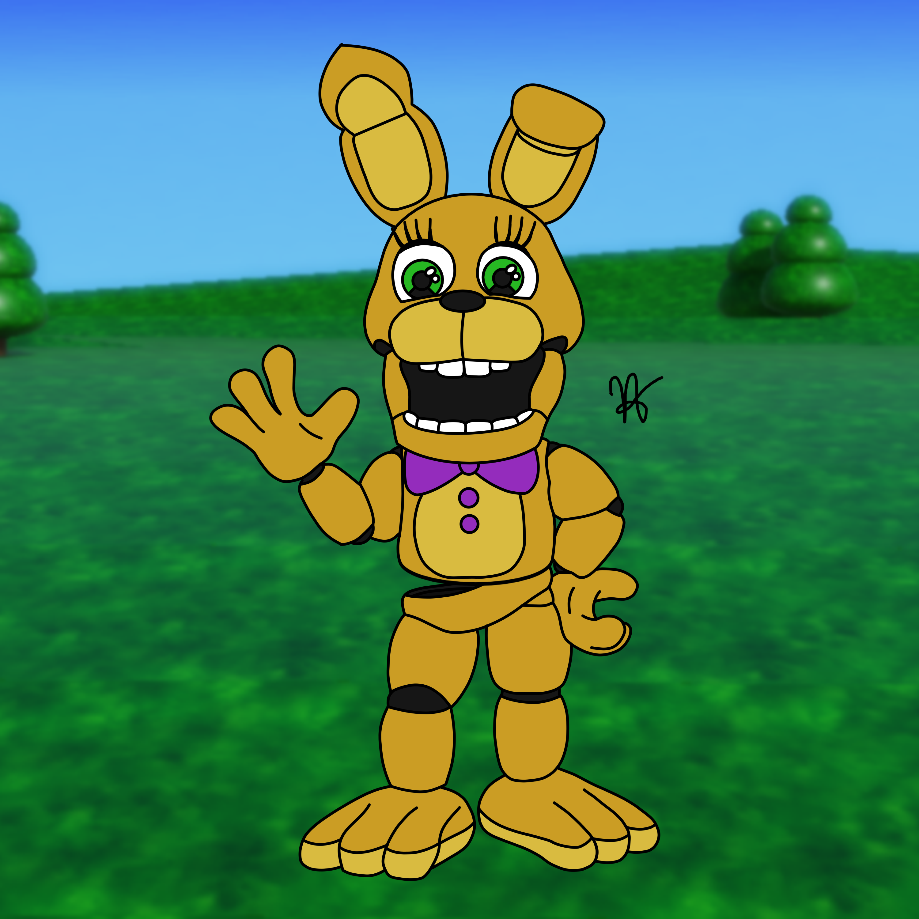 spring bonnie fanart spring bonnie fanart