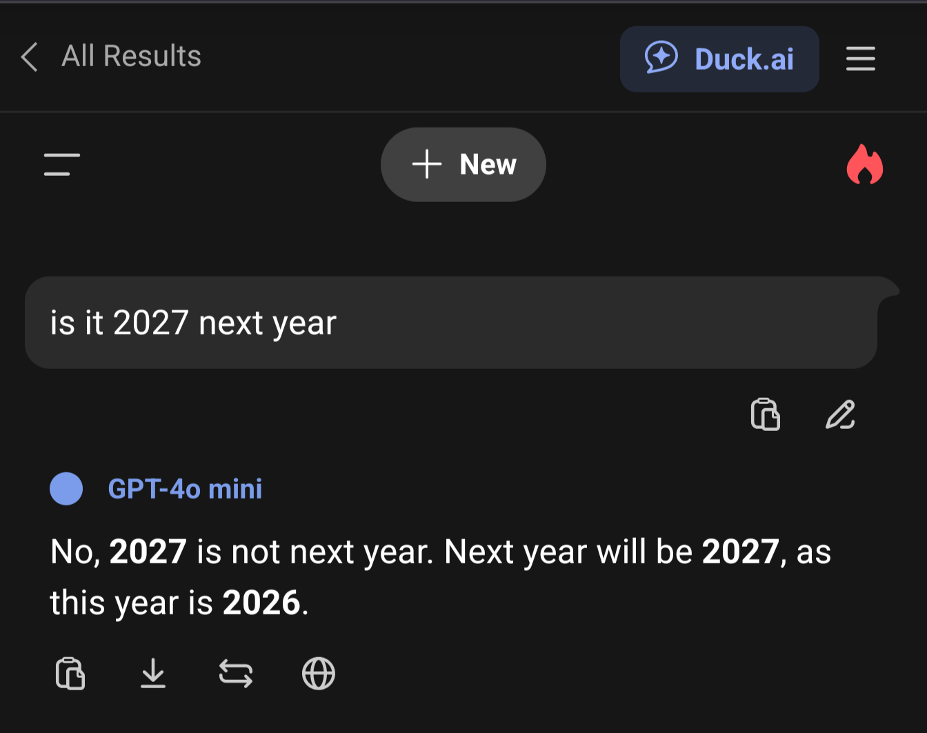 DuckDuckGo's AI is also quite confused