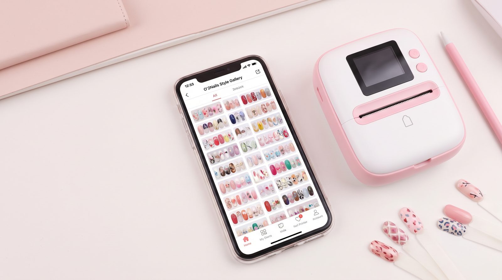 O'2Nails app tutorial — Nail Printer App Tutorial (iOS + Android)