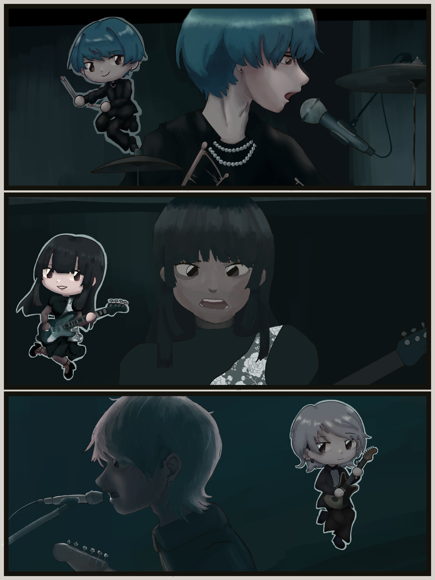 Fanart for the band Sokoninaru | 2023-2025