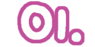 a text that says "01"