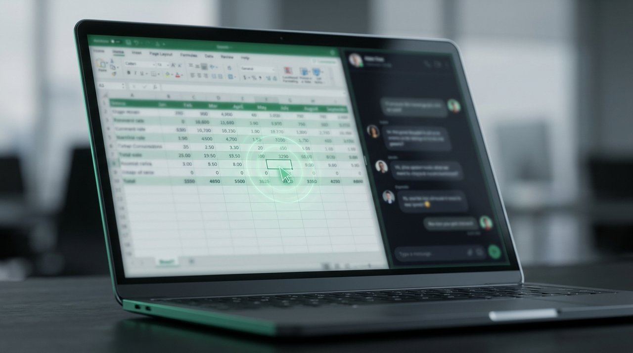 ChatGPT sidebar building a formula next to a spreadsheet grid