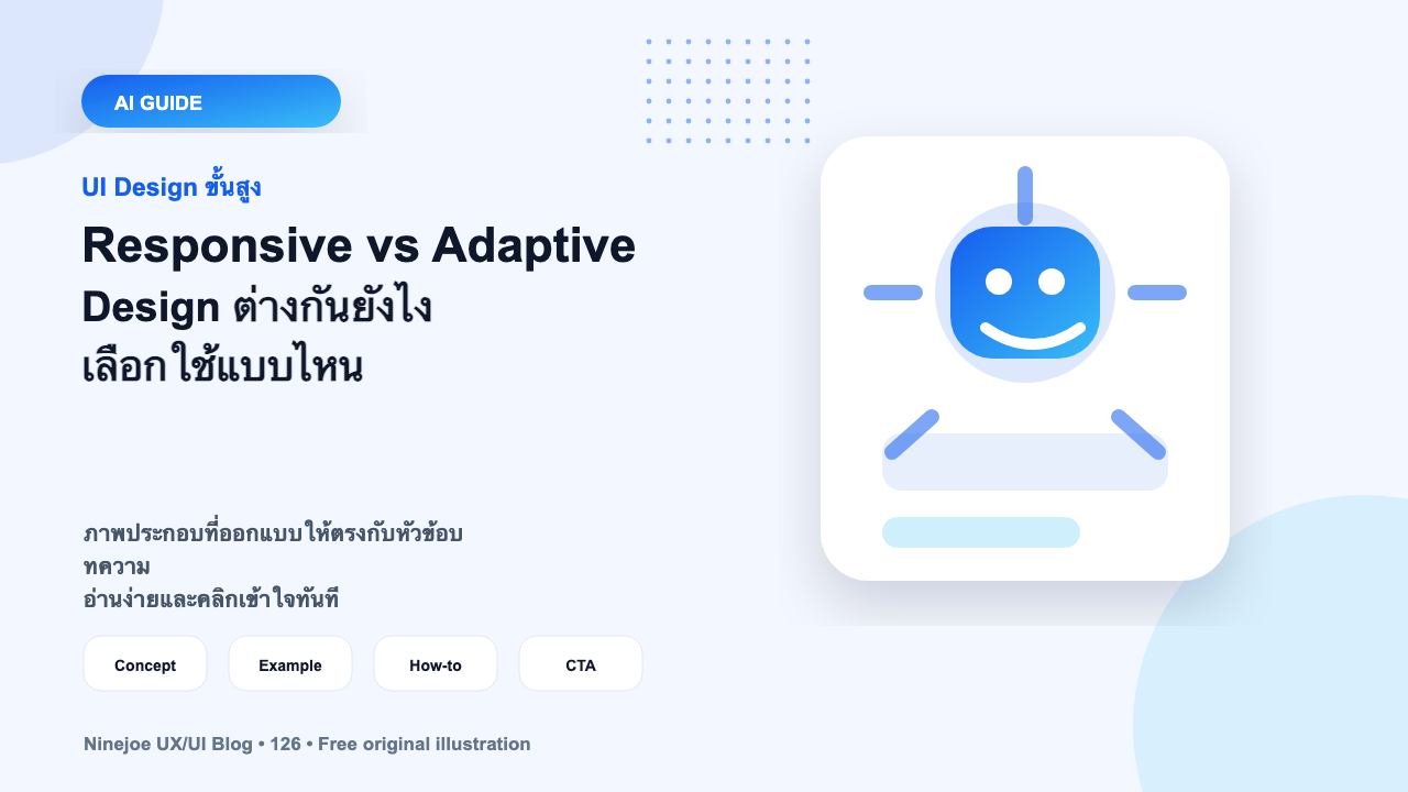 Responsive vs Adaptive Design ต่างกันยังไง เลือกใช้แบบไหน
