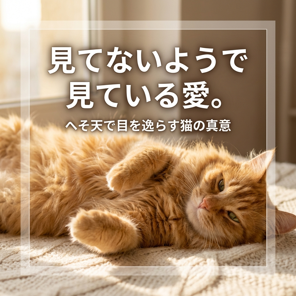 猫の「へそ天」姿勢に隠された愛情の証 - Image 1